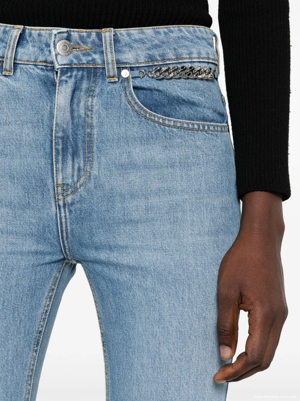 Cheap jeans McCartney flared Falabella chain Women Stella 0407